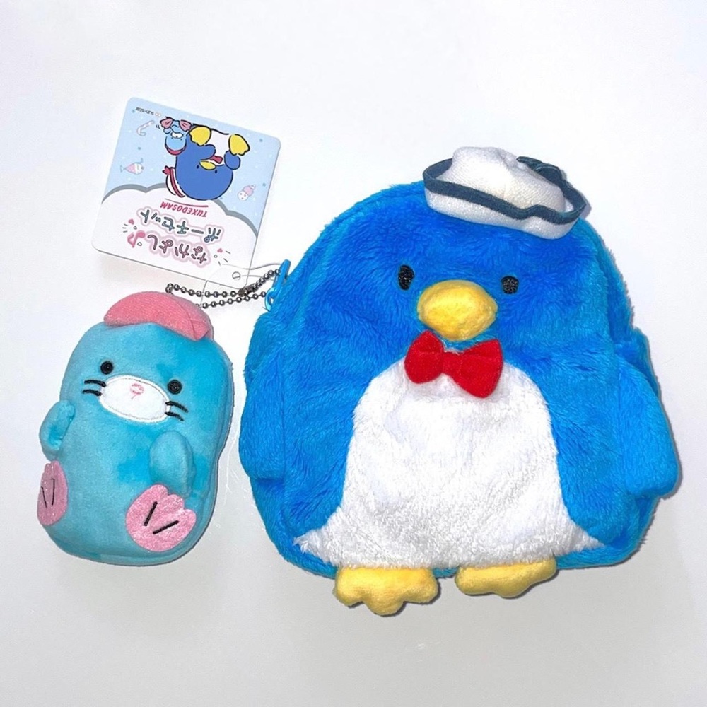 🐧 NWT Tuxedo Sam & Chip pouch set from 2018